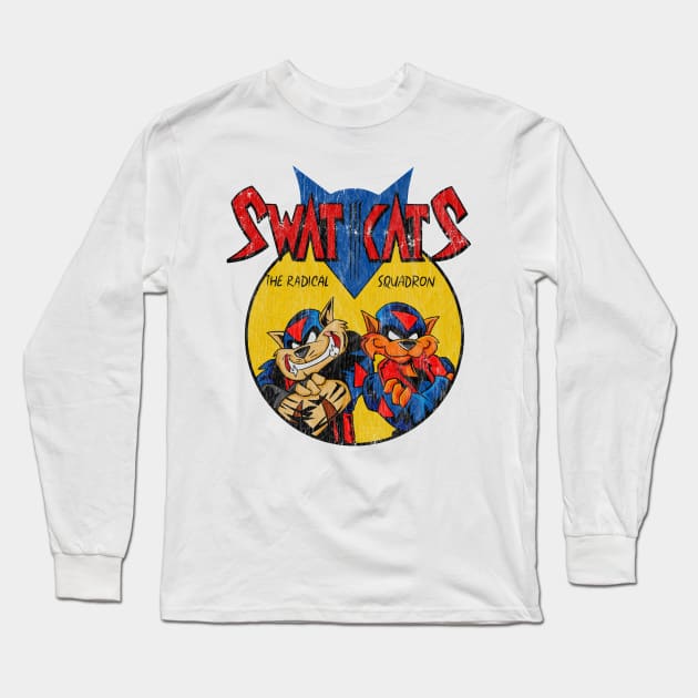 Distressed Swat Kats Long Sleeve T-Shirt by OniSide